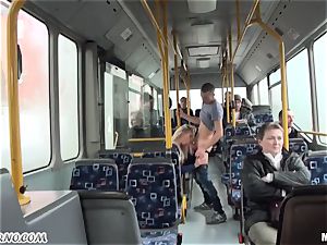 Public hump on the bus on the way to school