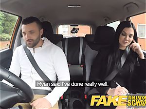 fake Driving college Jasmine Jae fully naked bang-out in car